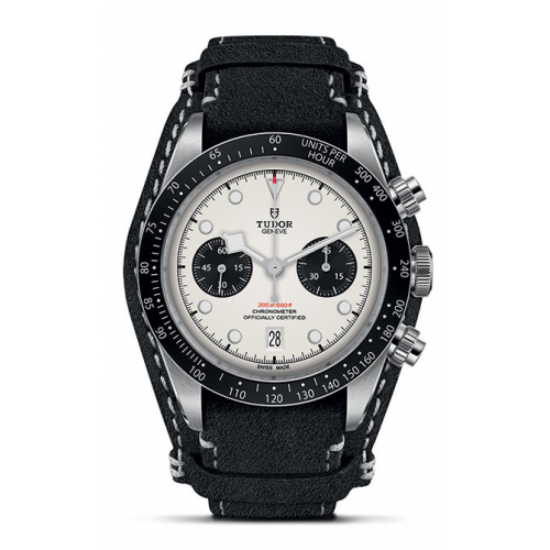 A robust TUDOR Black Bay Chrono watch, available at Horologio