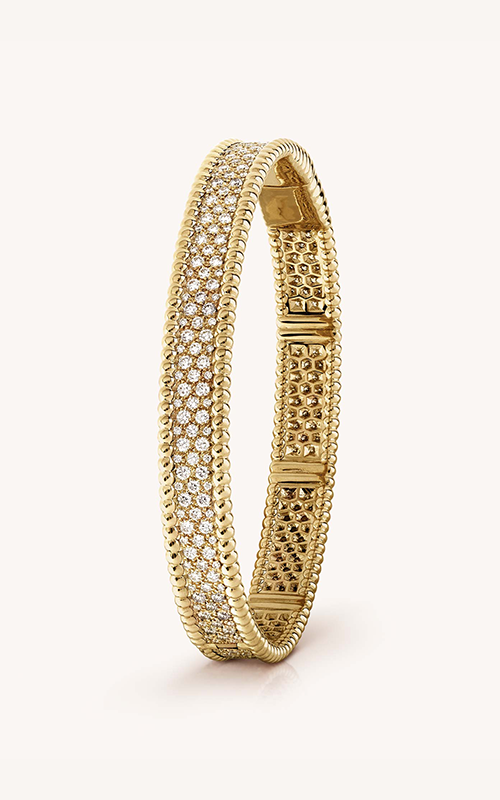 Van cleef sales perlee diamond bracelet